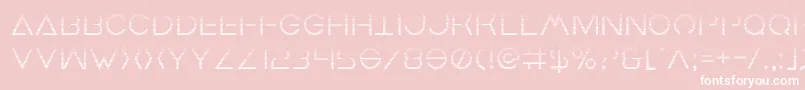 Earthorbitergrad Font – White Fonts on Pink Background