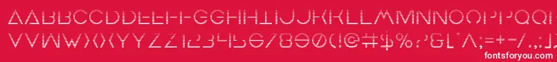 Earthorbitergrad Font – White Fonts on Red Background