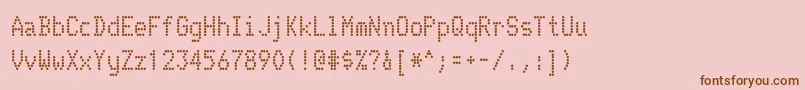 TelidonrgBold Font – Brown Fonts on Pink Background