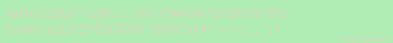 TelidonrgBold Font – Pink Fonts on Green Background