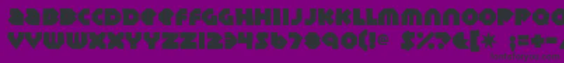 フォントSudburybasinink – 紫の背景に黒い文字