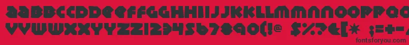 Sudburybasinink Font – Black Fonts on Red Background