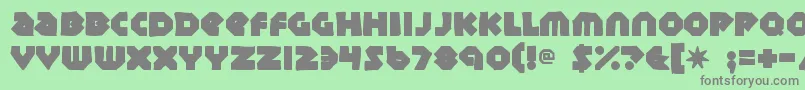 Sudburybasinink Font – Gray Fonts on Green Background