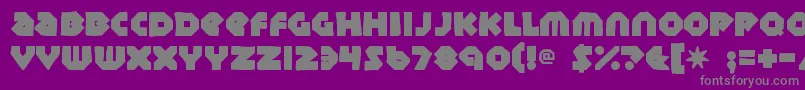 Sudburybasinink Font – Gray Fonts on Purple Background