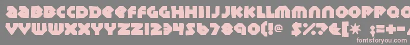 Sudburybasinink Font – Pink Fonts on Gray Background