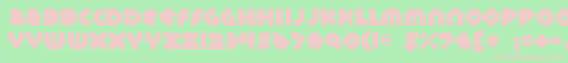 Sudburybasinink Font – Pink Fonts on Green Background