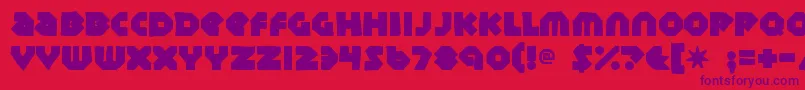 Sudburybasinink Font – Purple Fonts on Red Background