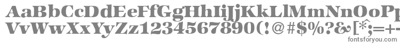 フォントZabriskieinternationalHeavyRegular – 灰色のフォント