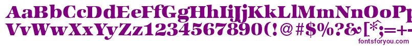 フォントZabriskieinternationalHeavyRegular – 紫色のフォント