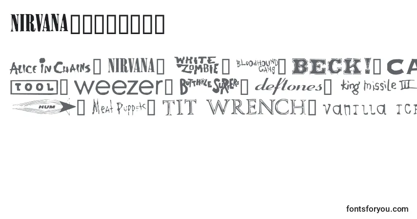 Bandnames Font – alphabet, numbers, special characters