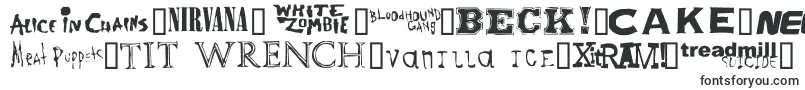 Шрифт Bandnames – шрифты для VK