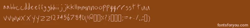 fuente InhadesRegular – Fuentes Rosadas Sobre Fondo Marrón