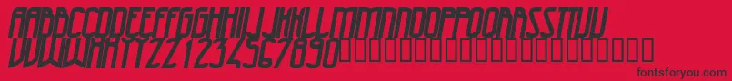 47Bolditalic Font – Black Fonts on Red Background