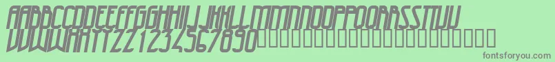 47Bolditalic Font – Gray Fonts on Green Background