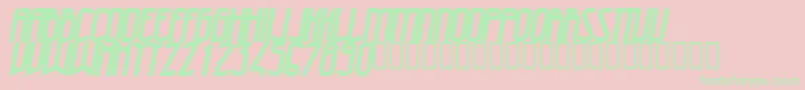 47Bolditalic Font – Green Fonts on Pink Background