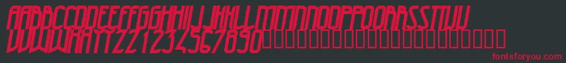 47Bolditalic Font – Red Fonts on Black Background