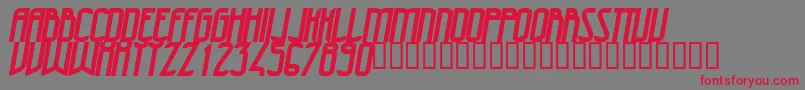 47Bolditalic Font – Red Fonts on Gray Background