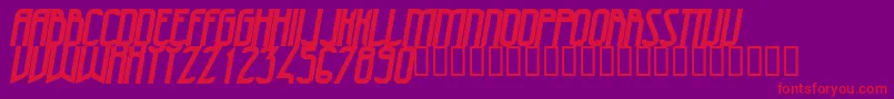 47Bolditalic Font – Red Fonts on Purple Background