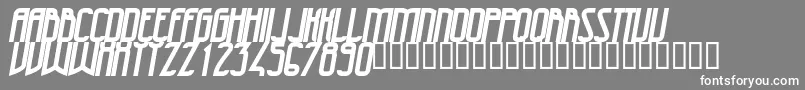 47Bolditalic Font – White Fonts on Gray Background