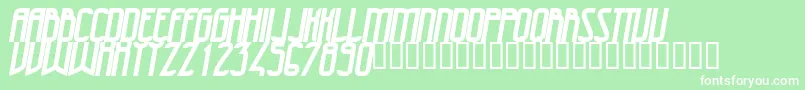 フォント47Bolditalic – 緑の背景に白い文字