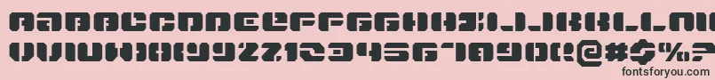 DanStargateExpanded Font – Black Fonts on Pink Background