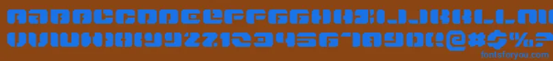 DanStargateExpanded Font – Blue Fonts on Brown Background