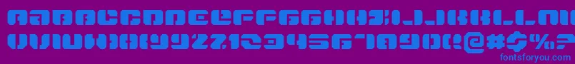 DanStargateExpanded Font – Blue Fonts on Purple Background
