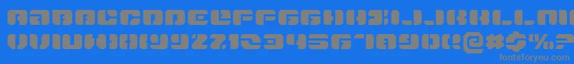 DanStargateExpanded Font – Gray Fonts on Blue Background