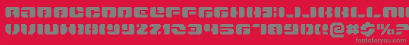 DanStargateExpanded Font – Gray Fonts on Red Background