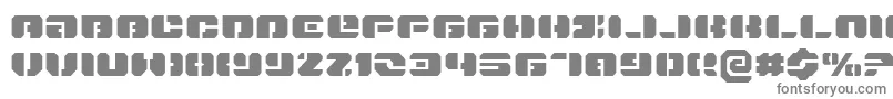 フォントDanStargateExpanded – 白い背景に灰色の文字