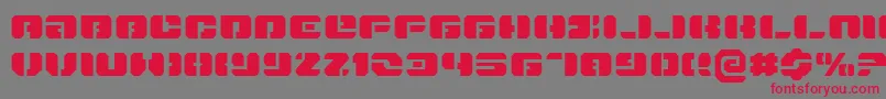 DanStargateExpanded Font – Red Fonts on Gray Background