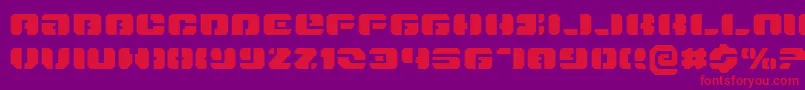 DanStargateExpanded Font – Red Fonts on Purple Background