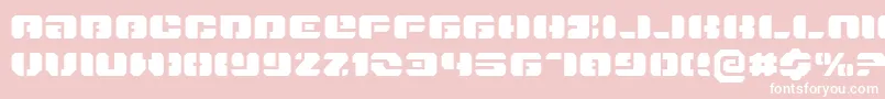 DanStargateExpanded Font – White Fonts on Pink Background