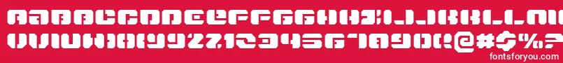 DanStargateExpanded Font – White Fonts on Red Background