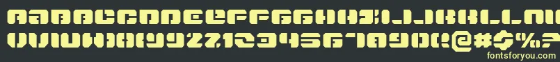 DanStargateExpanded-fontti – keltaiset fontit mustalla taustalla