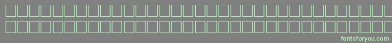 Bodfwfb-fontti – vihreät fontit harmaalla taustalla