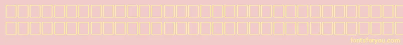 Bodfwfb-Schriftart – Gelbe Schriften auf rosa Hintergrund