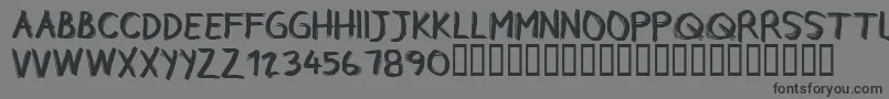 CfrebelleRegular-Schriftart – Schwarze Schriften auf grauem Hintergrund