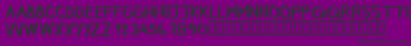 CfrebelleRegular Font – Black Fonts on Purple Background