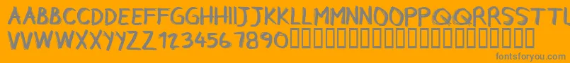 Police CfrebelleRegular – polices grises sur fond orange