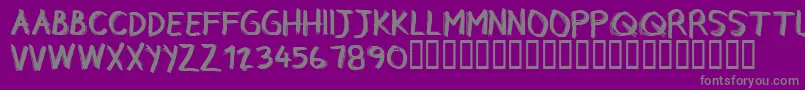 CfrebelleRegular Font – Gray Fonts on Purple Background