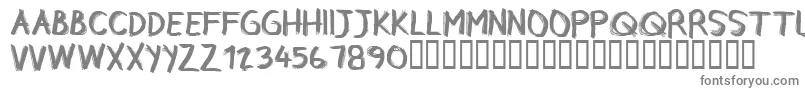 フォントCfrebelleRegular – 灰色のフォント