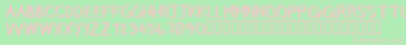 fuente CfrebelleRegular – Fuentes Rosadas Sobre Fondo Verde