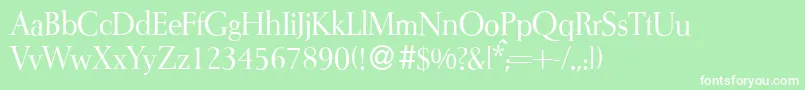 I772RomanRegular Font – White Fonts on Green Background