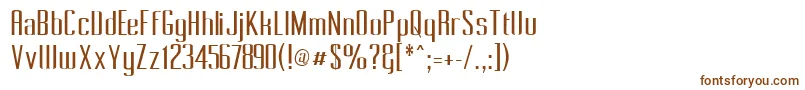Шрифт Pecot011 – коричневые шрифты на белом фоне
