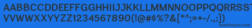 Шрифт CardiganTitlingSb – чёрные шрифты на синем фоне