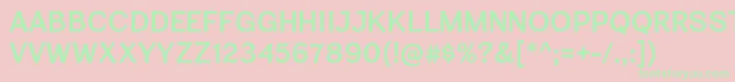 CardiganTitlingSb-Schriftart – Grüne Schriften auf rosa Hintergrund