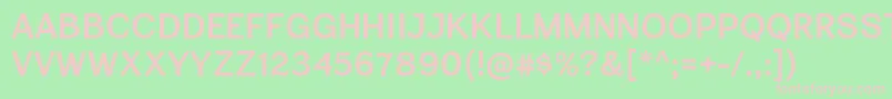 CardiganTitlingSb Font – Pink Fonts on Green Background