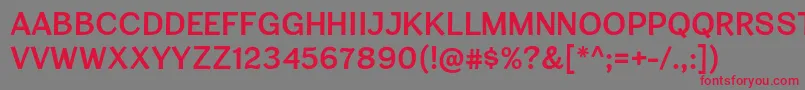 CardiganTitlingSb Font – Red Fonts on Gray Background