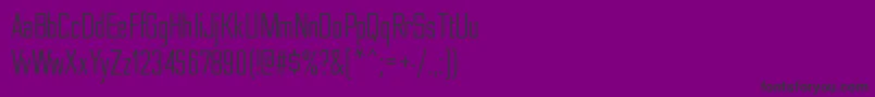 NesobritecdbkRegular Font – Black Fonts on Purple Background